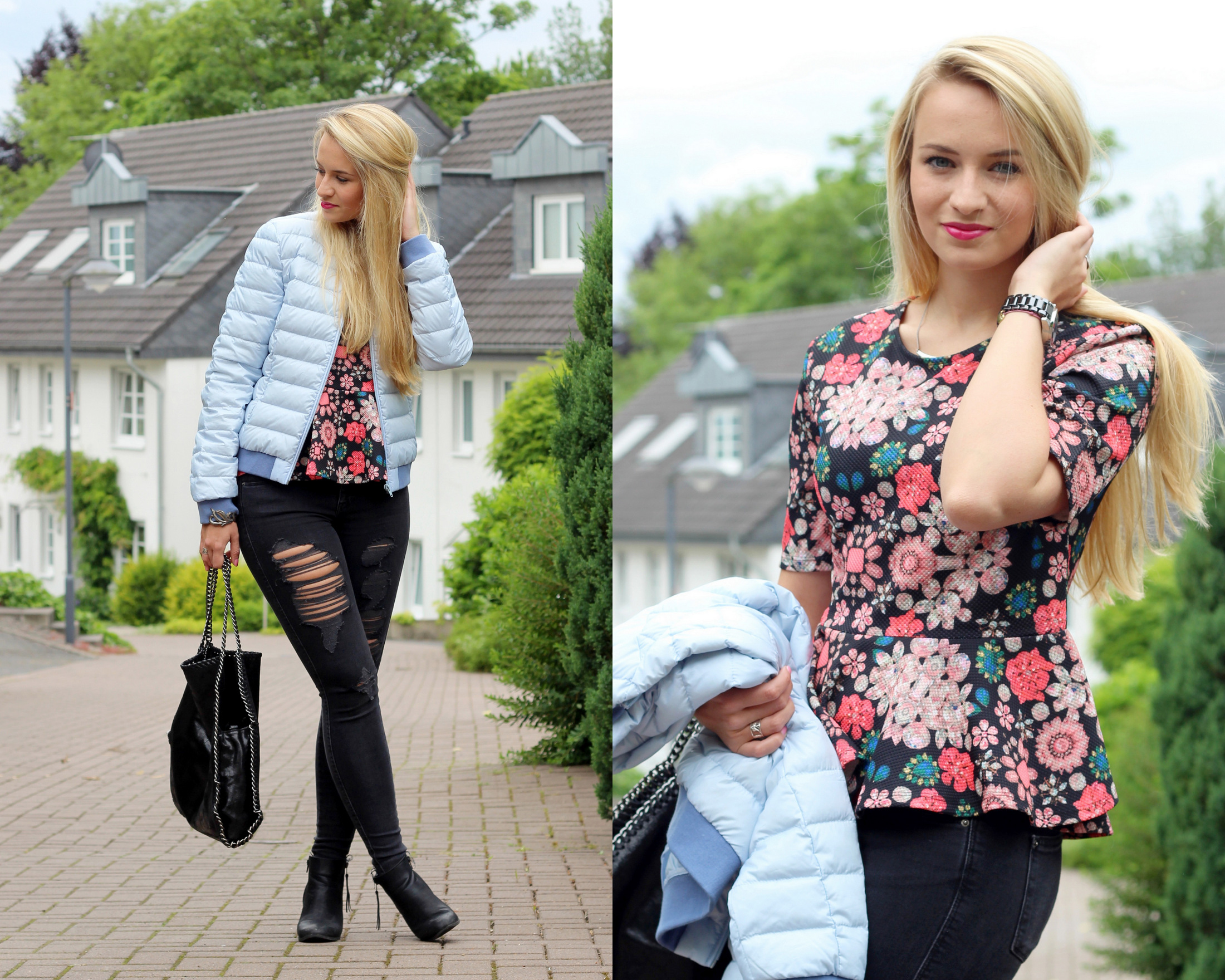 lightweight-jacket-peplum-shirt-flowers-skinny-jeans-ripped-destroyed-jeans (4)