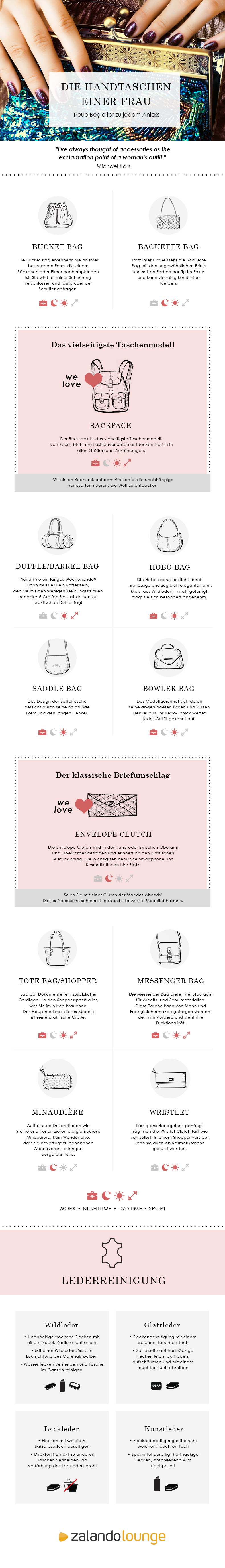 infographic DE Die Tasche einer Frau Eine Liebesgeschichte