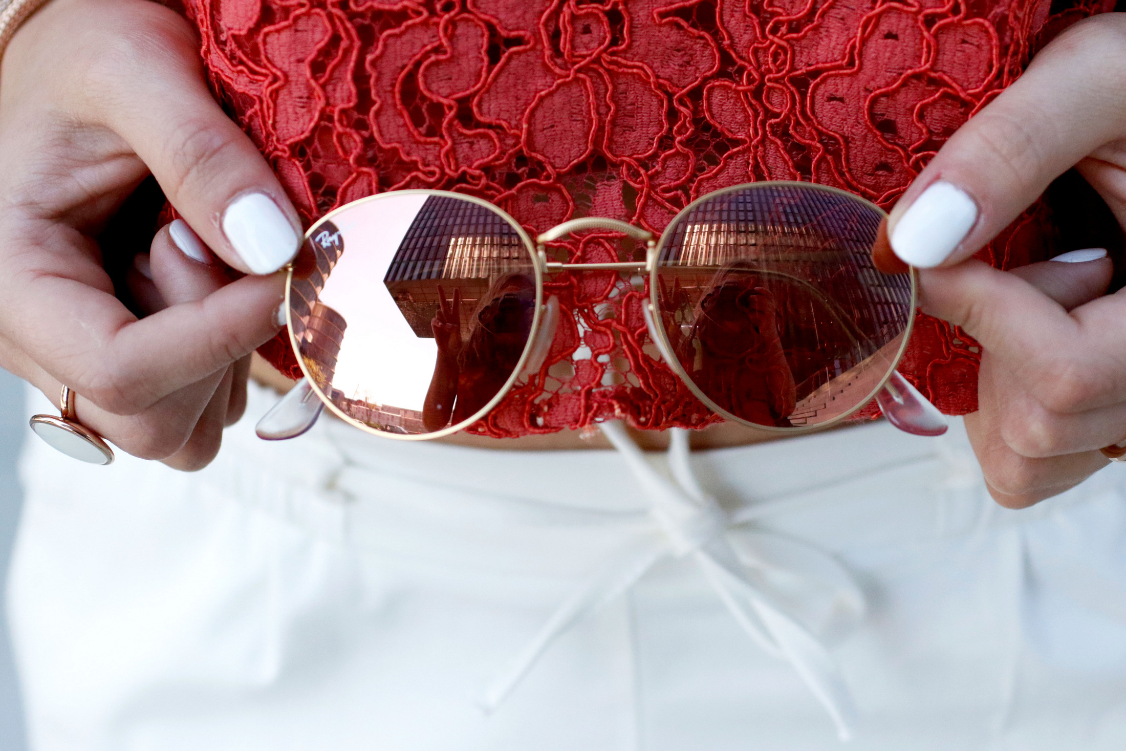 ootd-outfit-zara-spitze-lace-shirt-white-coral (2)