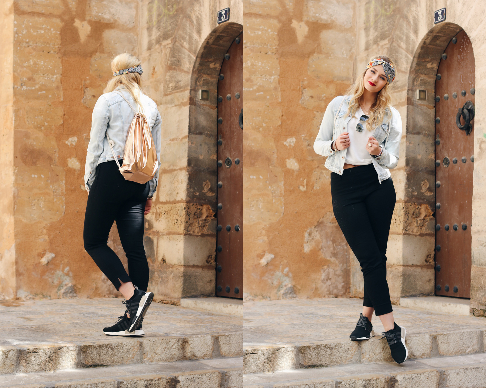 Mrsbrightside-outfit-look-travel-blogger-headband-zara-adidas-nmd-jeansjacke-sweater-cutout-palma-de-mallorca-spain3