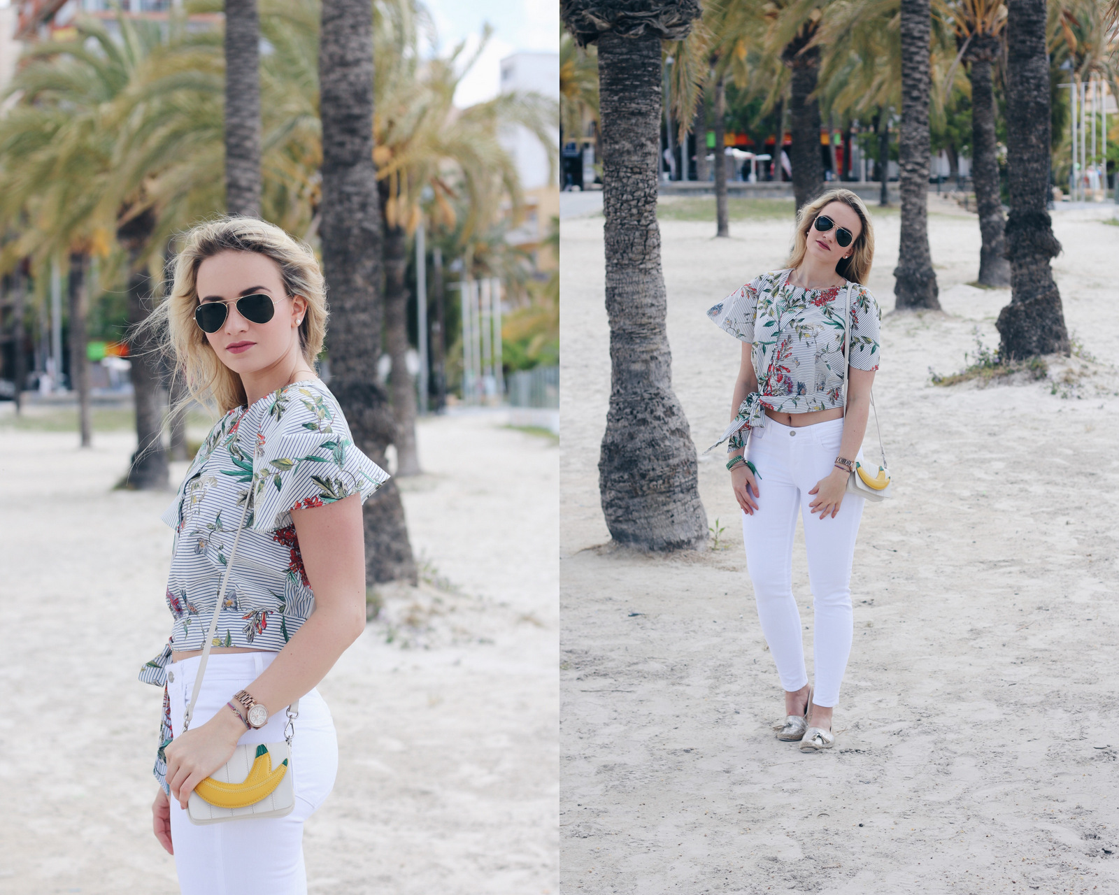 mrsbrightside-rosavivi-weiße-jeans-skinny-zara-top-floral-jungle-tropical-rayban-espadrilles-outfit-blogger-look-mallorca-palma4