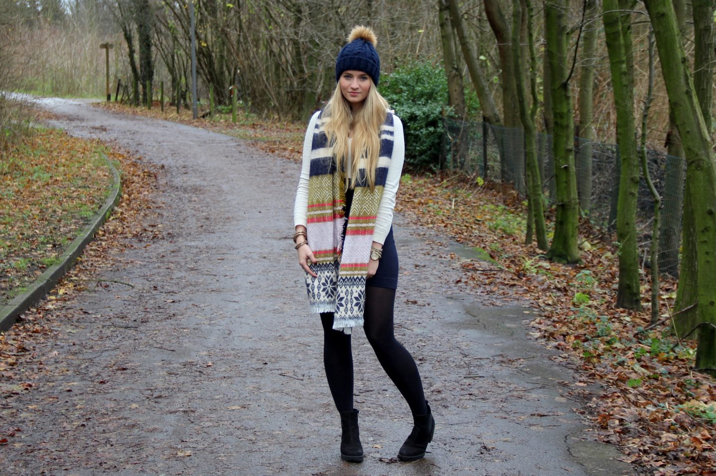 Outfit: Goodbye Winter – Mango Dress & Zara Scarf
