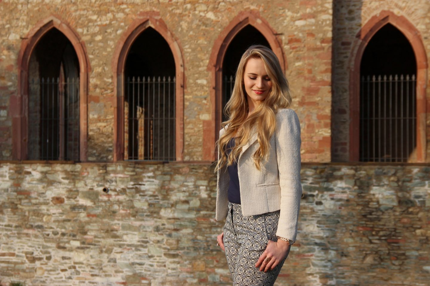 Outfit: Preppy Chic & Patterned Pants