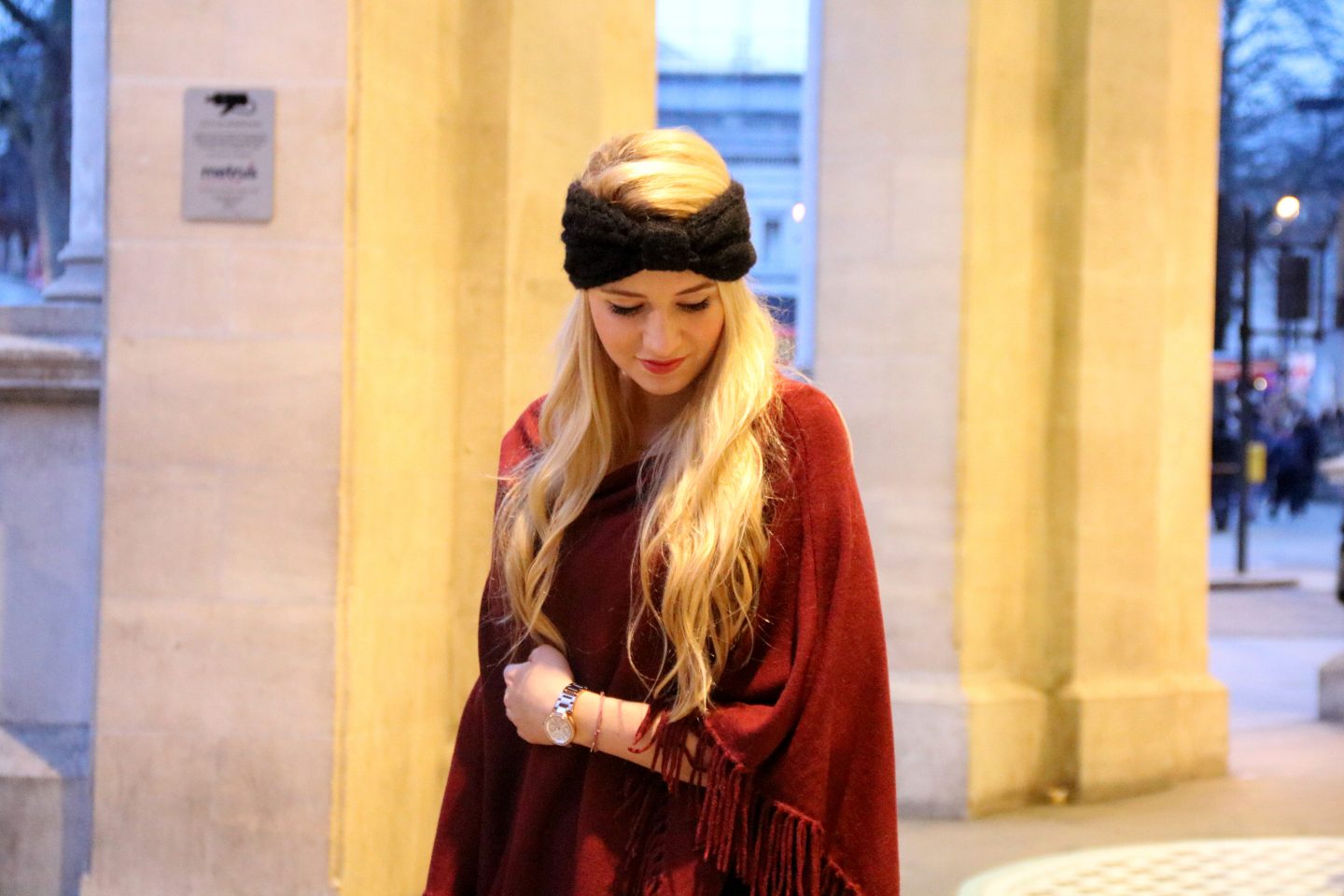 Outfit: Red Poncho
