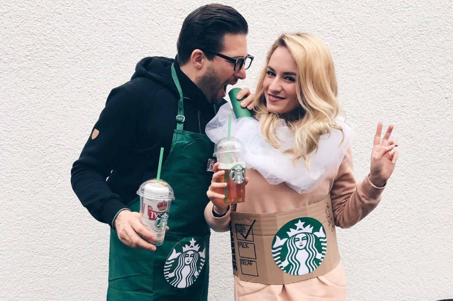 Lifestyle: Karneval 2017 – Starbucks Couple Costume